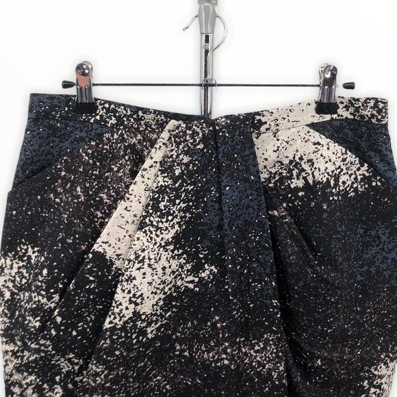 Halston Heritage Splatter Mini Skirt with Pockets - Picture 4 of 13